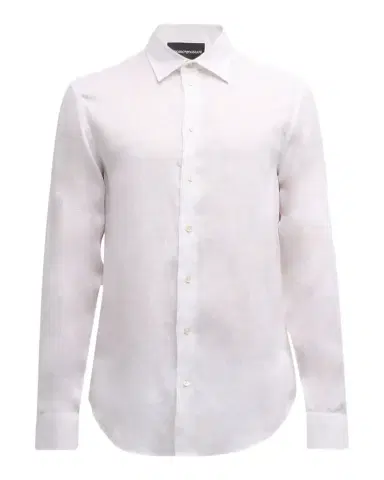 Emporio Armani Men's Linen Sport Shirt | Thumbnail 1 Emporio Armani Men's Linen Sport Shirt | Thumbnail 1