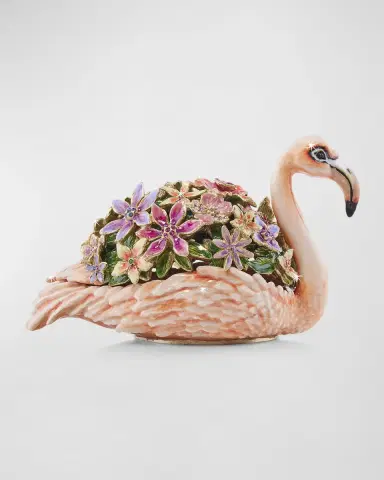 Jay Strongwater Floral Flamingo Box | Thumbnail 3