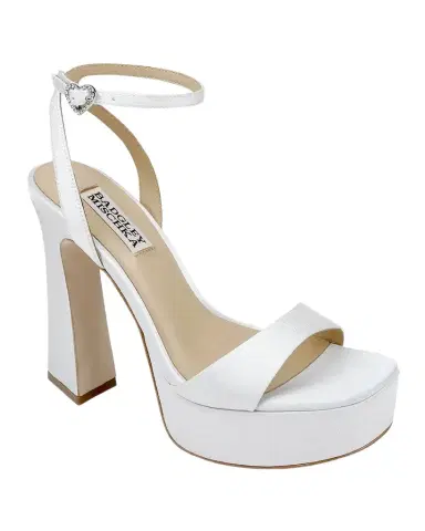 BADGLEY MISCHKA Caia Crystal Heart Platform Sandals | Thumbnail 1 BADGLEY MISCHKA Caia Crystal Heart Platform Sandals | Thumbnail 1