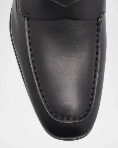 Tod's Men's Stamped-Logo Leather Penny Loafers | Thumbnail 5 Tod's Men's Stamped-Logo Leather Penny Loafers | Thumbnail 5
