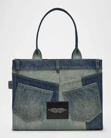 Marc Jacobs The Deconstructed Denim Large Tote Bag | Thumbnail 5