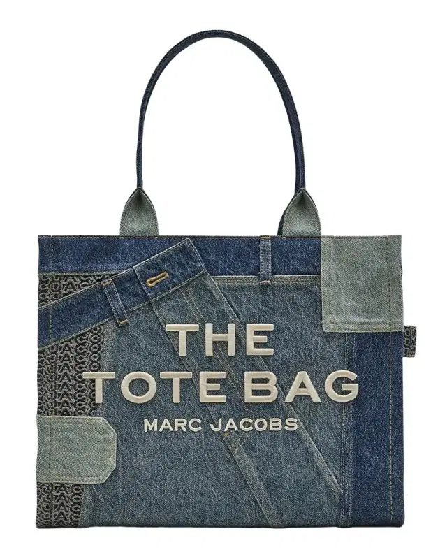 The Deconstructed Denim Large Tote Bag