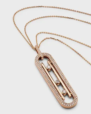 Messika MOVE 10TH ANNIVERSARY 18K ROSE GOLD DIAMOND PENDANT NECKLACE | Thumbnail 2