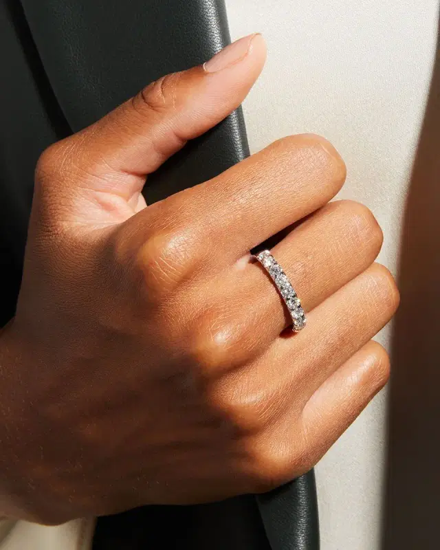 Platinum Diamond Band, Size 6.5, 1.00-1.12tcw Platinum Diamond Band, Size 6.5, 1.00-1.12tcw