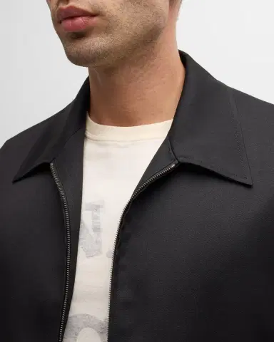 Golden Goose Men's Luther Gabardine Coach Jacket | Thumbnail 3