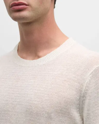 Onia Men's Kevin Linen Crewneck Sweater | Thumbnail 6 Onia Men's Kevin Linen Crewneck Sweater | Thumbnail 6