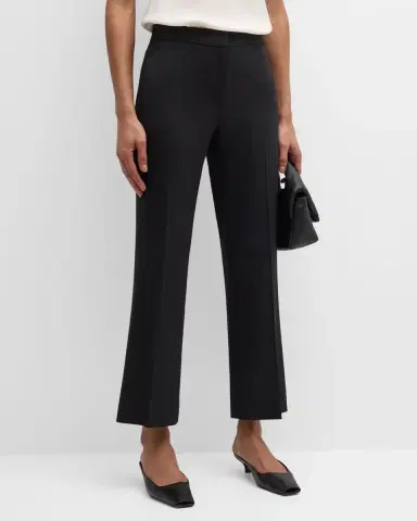 Argent Cropped Kick-Flare Seasonless Wool Trousers | Thumbnail 2
