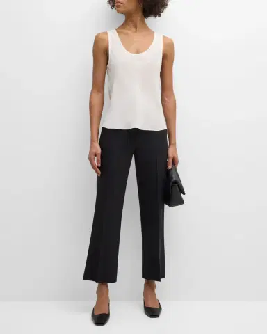 Argent Cropped Kick-Flare Seasonless Wool Trousers | Thumbnail 3
