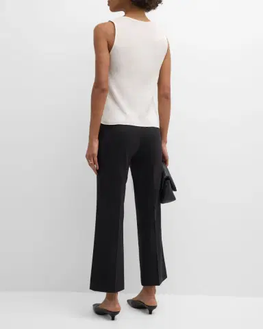 Argent Cropped Kick-Flare Seasonless Wool Trousers | Thumbnail 4