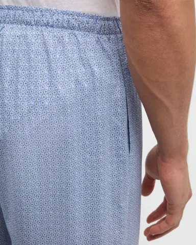 Zimmerli Men's Long Geo-Print Cotton Pants | Thumbnail 6