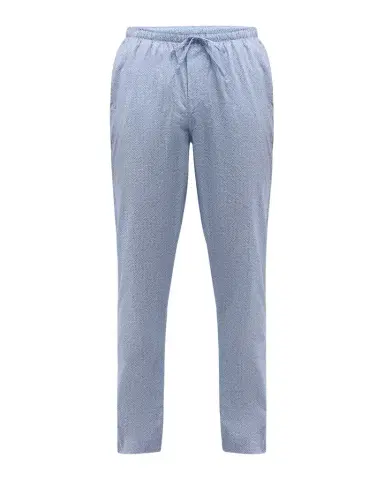 Zimmerli Men's Long Geo-Print Cotton Pants | Thumbnail 1