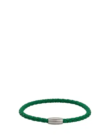 Jan Leslie Men's Magnetic Braided Leather Bracelet | Thumbnail 1 Jan Leslie Men's Magnetic Braided Leather Bracelet | Thumbnail 1
