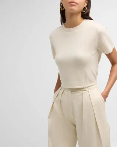 Sablyn Charleston Short-Sleeve Cashmere Sweater | Thumbnail 7 Sablyn Charleston Short-Sleeve Cashmere Sweater | Thumbnail 7