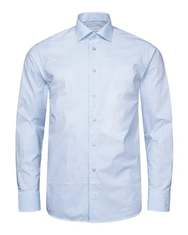 Men 's Contemporary Check Elevated Poplin Shirt