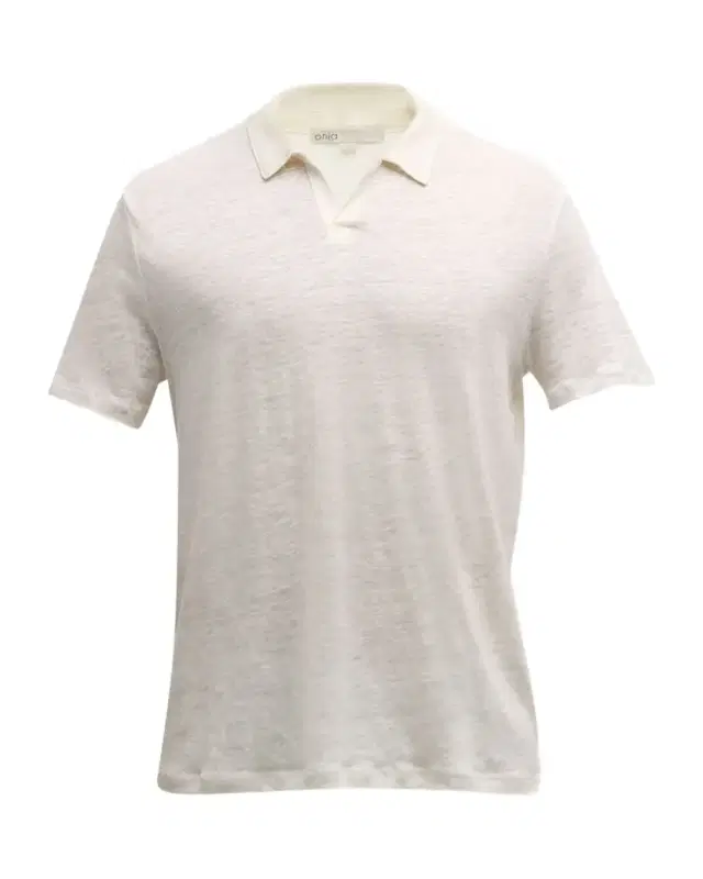 Onia Men's Shaun Linen Johnny Collar Polo Shirt