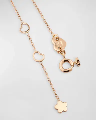 Pasquale Bruni Petit Joli 18K Rose Gold Pendant Necklace with Mother-of-Pearl and Diamonds | Thumbnail 3 Pasquale Bruni Petit Joli 18K Rose Gold Pendant Necklace with Mother-of-Pearl and Diamonds | Thumbnail 3