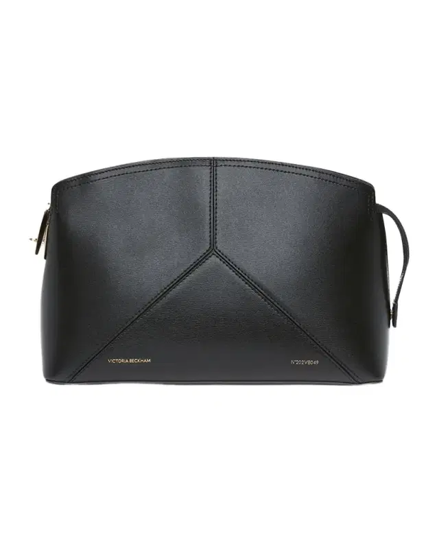 Zip Leather Clutch Bag