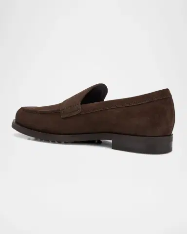 Tod's Men's Suede Mocassin Penny Loafers | Thumbnail 3