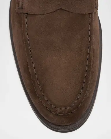 Tod's Men's Suede Mocassin Penny Loafers | Thumbnail 5