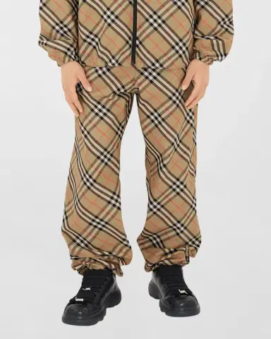Burberry Men's Pull-On Check Trousers | Thumbnail 4 Burberry Men's Pull-On Check Trousers | Thumbnail 4