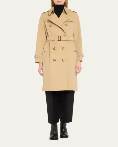 Burberry Kensington Organic Belted Double-Breasted Long Trench Coat | Thumbnail 7 Burberry Kensington Organic Belted Double-Breasted Long Trench Coat | Thumbnail 7