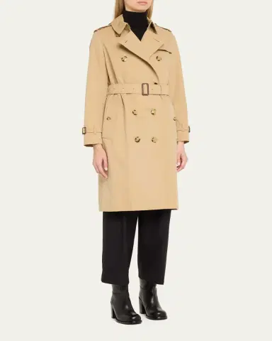 Burberry Kensington Organic Belted Double-Breasted Long Trench Coat | Thumbnail 9 Burberry Kensington Organic Belted Double-Breasted Long Trench Coat | Thumbnail 9