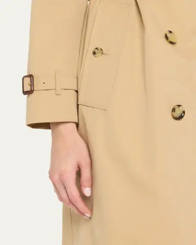 Burberry Kensington Organic Belted Double-Breasted Long Trench Coat | Thumbnail 10 Burberry Kensington Organic Belted Double-Breasted Long Trench Coat | Thumbnail 10