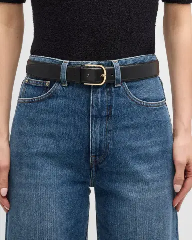 Toteme Bold Trouser Leather Belt | Thumbnail 2