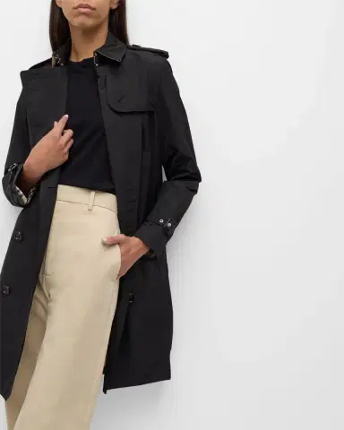 Burberry Kensington Double-Breasted Trench Coat | Thumbnail 6
