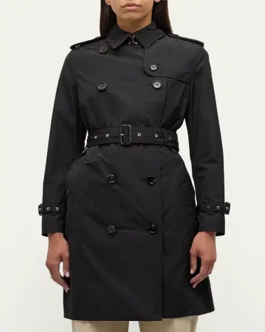 Burberry Kensington Double-Breasted Trench Coat | Thumbnail 9