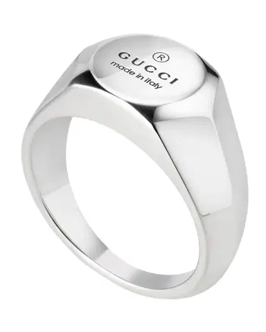 Gucci Men's Trademark Ring, 10mm | Thumbnail 1