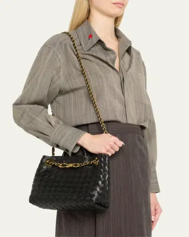 Bottega Veneta Small Andiamo Shoulder Bag with Chain Strap | Thumbnail 2 Bottega Veneta Small Andiamo Shoulder Bag with Chain Strap | Thumbnail 2