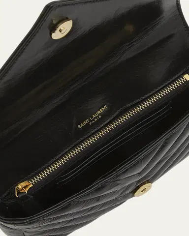 Saint Laurent College Mini YSL Quilted Top Handle Bag | Thumbnail 4 Saint Laurent College Mini YSL Quilted Top Handle Bag | Thumbnail 4