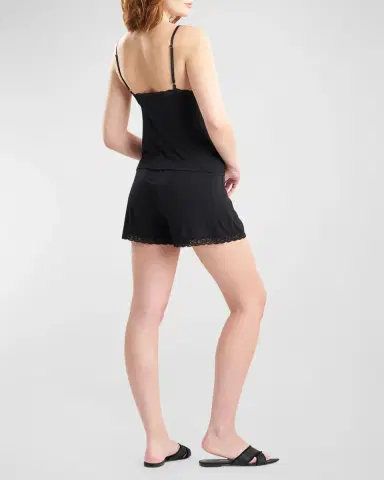 Natori Feathers Essential Lace-Trim Cami Pajama Set | Thumbnail 4 Natori Feathers Essential Lace-Trim Cami Pajama Set | Thumbnail 4