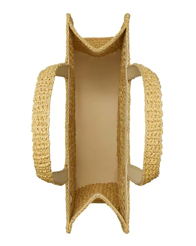 Ella Small Crochet Straw Tote Bag
