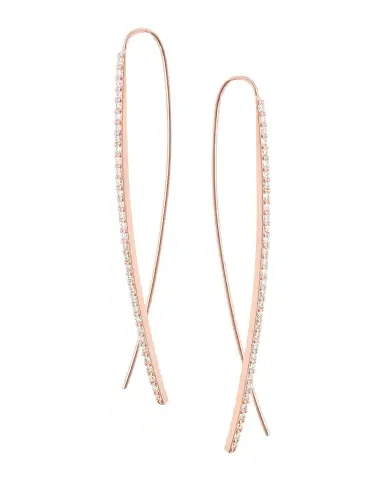 LANA Reckless Narrow Upside Down Hoop Earrings | Thumbnail 1