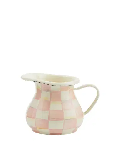 MacKenzie-Childs Rosy Check Enamel Creamer | Thumbnail 1 MacKenzie-Childs Rosy Check Enamel Creamer | Thumbnail 1