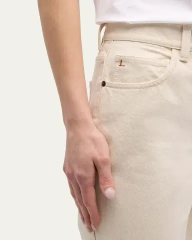 Lafayette 148 New York Cropped Straight-Leg Denim Jeans | Thumbnail 5 Lafayette 148 New York Cropped Straight-Leg Denim Jeans | Thumbnail 5
