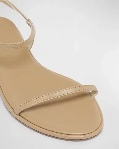 Aeyde Nettie Nude Leather Ankle-Strap Sandals | Thumbnail 3