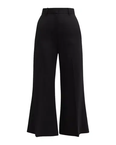 Argent Cropped Wide-Leg Seasonless Wool Trousers | Thumbnail 1 Argent Cropped Wide-Leg Seasonless Wool Trousers | Thumbnail 1