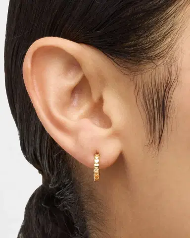 Jennifer Meyer Mini Heart Hoop Earrings | Thumbnail 2 Jennifer Meyer Mini Heart Hoop Earrings | Thumbnail 2