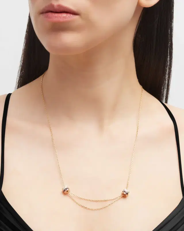 Quatre 18K Gold Brown PVD & Diamond Necklace