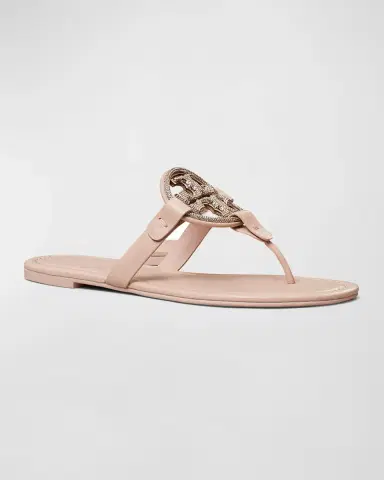 Tory Burch Miller Pave Medallion Thong Sandals | Thumbnail 2 Tory Burch Miller Pave Medallion Thong Sandals | Thumbnail 2