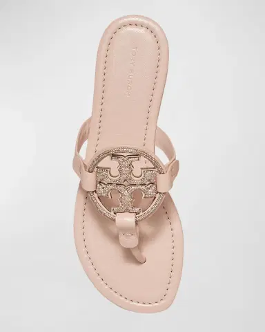 Tory Burch Miller Pave Medallion Thong Sandals | Thumbnail 3 Tory Burch Miller Pave Medallion Thong Sandals | Thumbnail 3