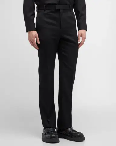 Bottega Veneta Men's Sartorial Grain de Poudre Trousers | Thumbnail 4