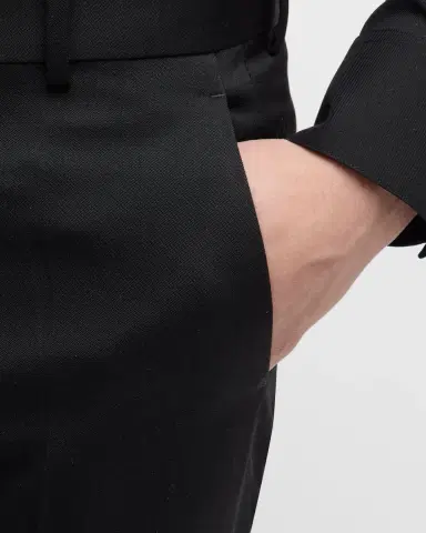 Bottega Veneta Men's Sartorial Grain de Poudre Trousers | Thumbnail 7