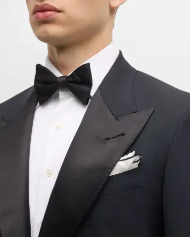 Tom Ford Men's Shelton Peak-Lapel Tuxedo | Thumbnail 2 Tom Ford Men's Shelton Peak-Lapel Tuxedo | Thumbnail 2