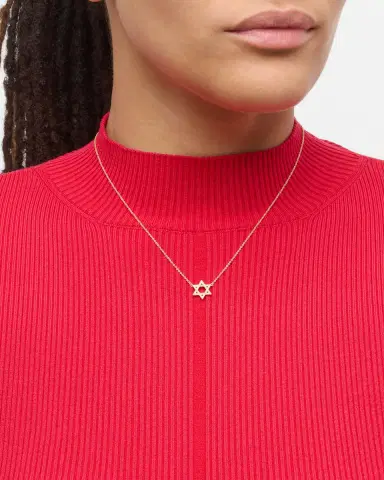 Jennifer Meyer Diamond Star of David Necklace | Thumbnail 2