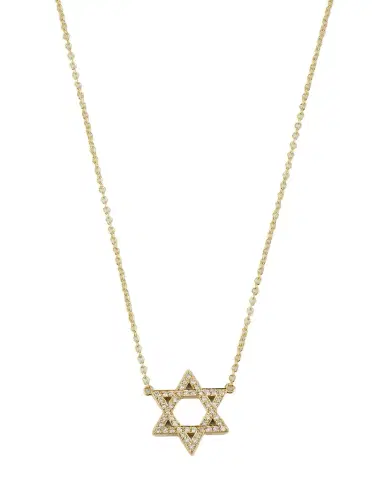 Jennifer Meyer Diamond Star of David Necklace | Thumbnail 1