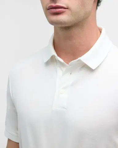 Emporio Armani Men's Solid Jersey-Stretch Polo Shirt | Thumbnail 5 Emporio Armani Men's Solid Jersey-Stretch Polo Shirt | Thumbnail 5